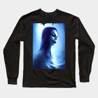 SAD EYED EYED HALLOWEEN VAMPIRESS Long Sleeve T-Shirt